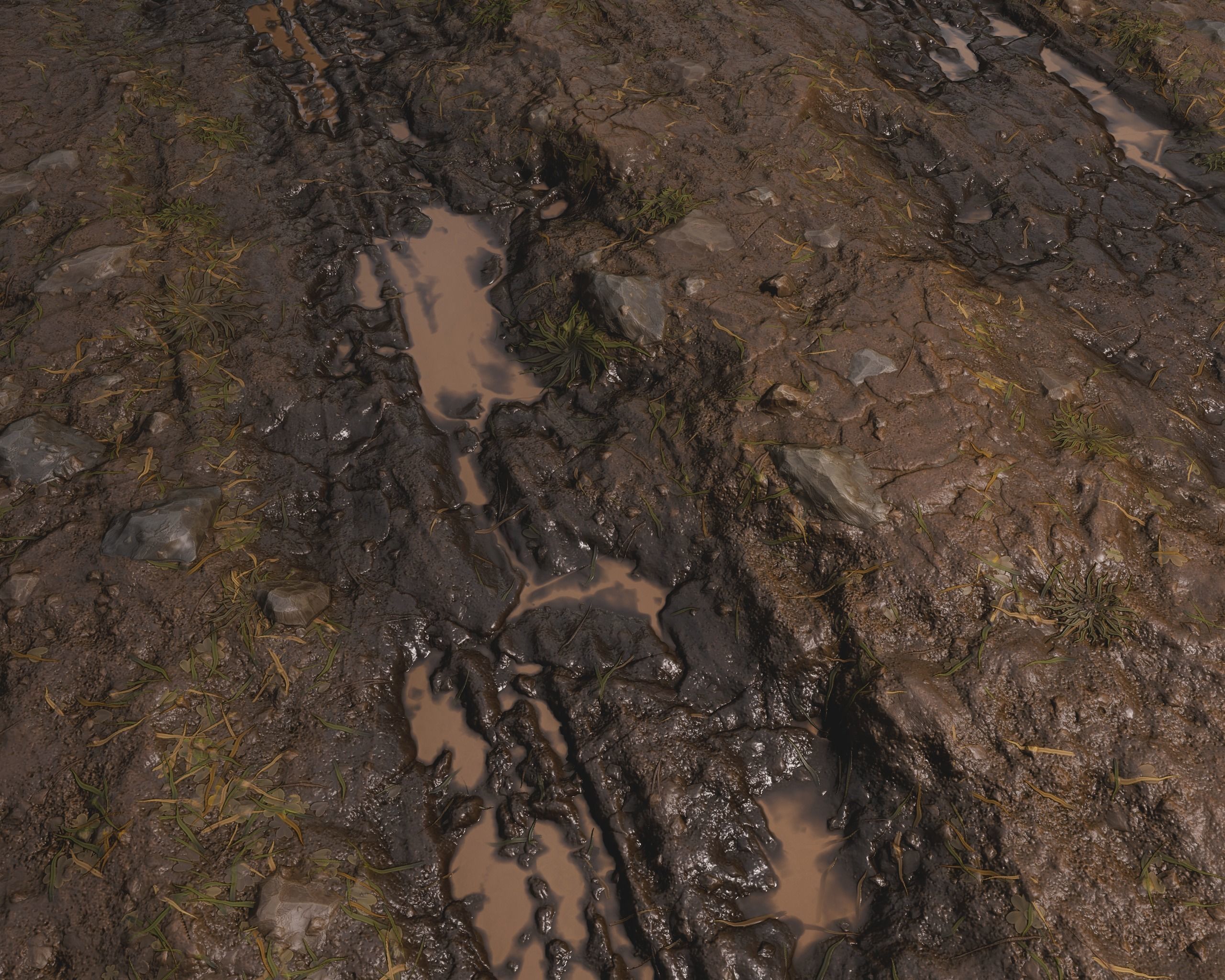 Muddy Road PBR Material Texture Texture_1