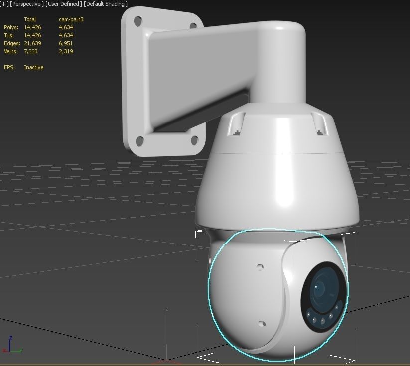 Security Camera M2 Low-poly 3D model_13