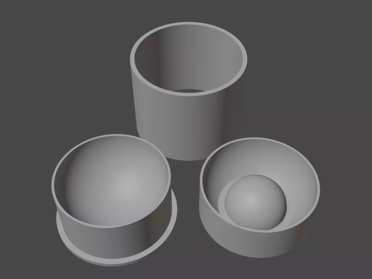 SphereBowl mold form for bathbomb from 1cm to 20cm 3D print model_0