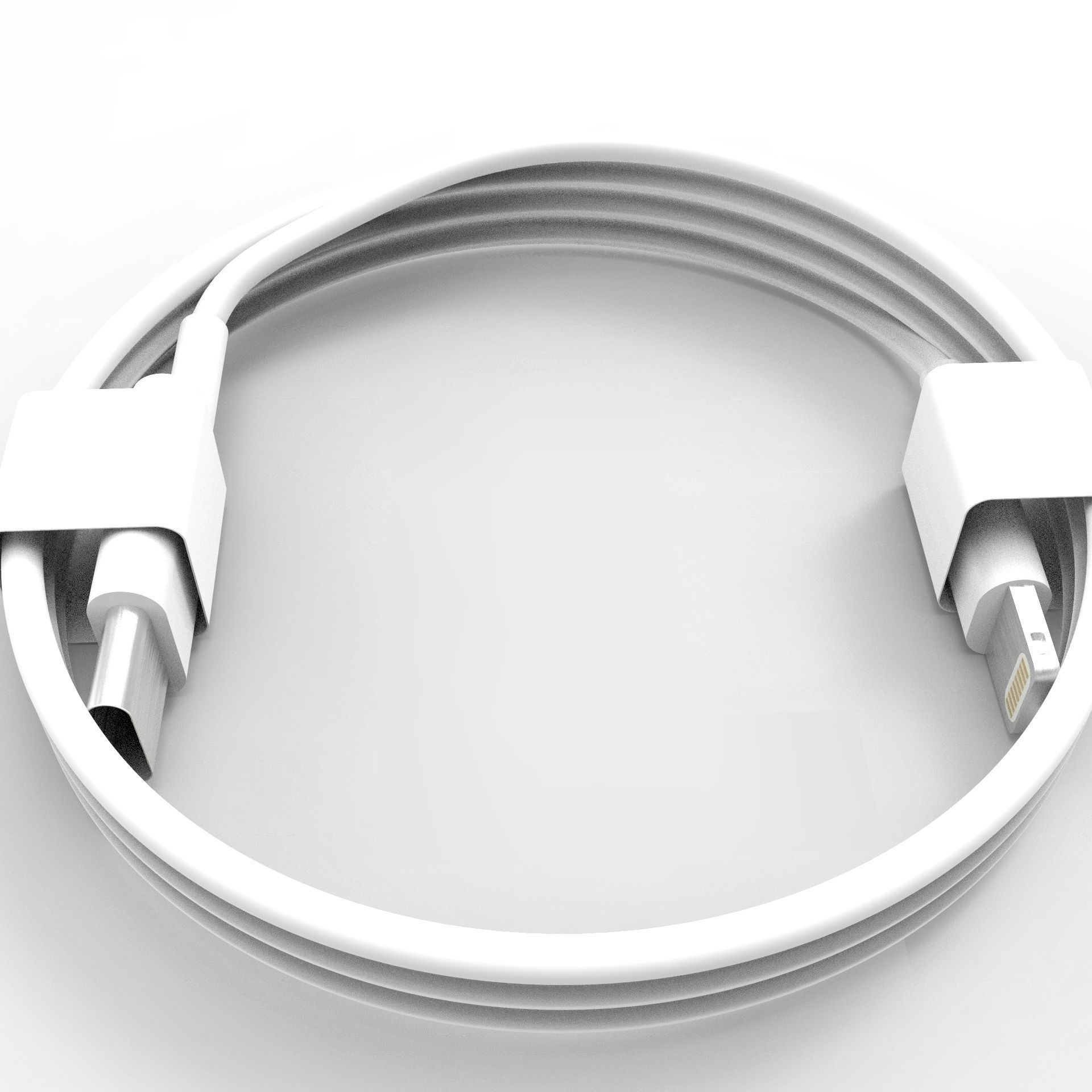 Iphone Cable Type C 3D model_4