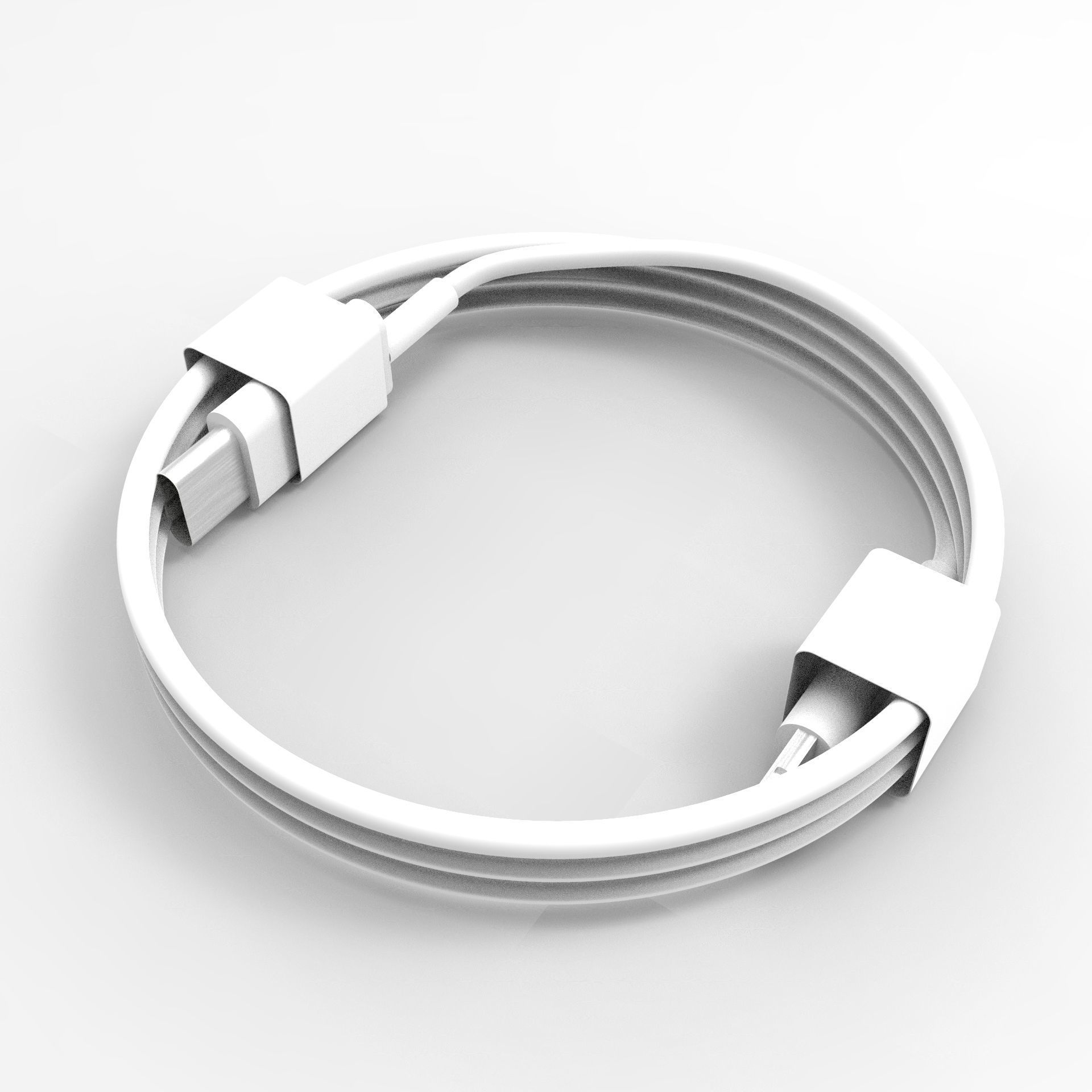 Iphone Cable Type C 3D model_5