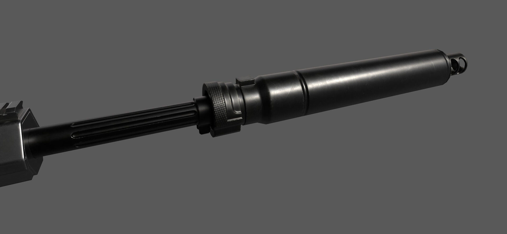 BARRETT M107A1 Low-poly 3D model_1