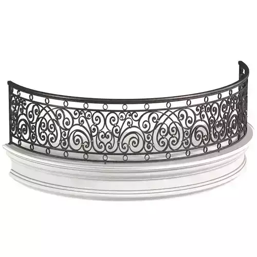 Classic Round balcony Forged Fence