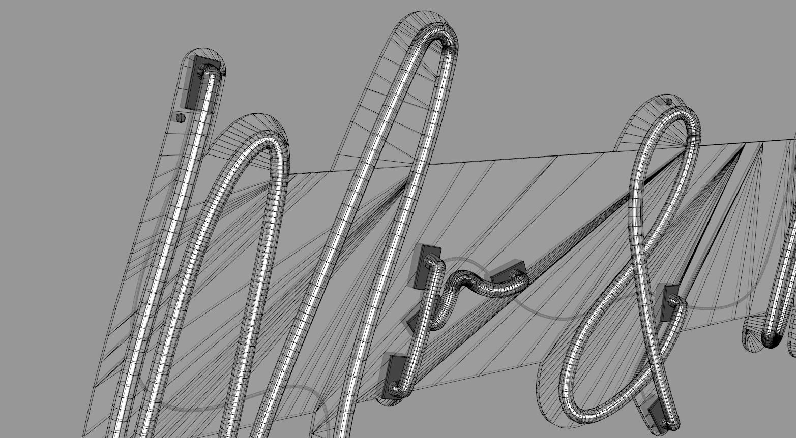 Mr and Mrs - Neon Sign 3D model_8