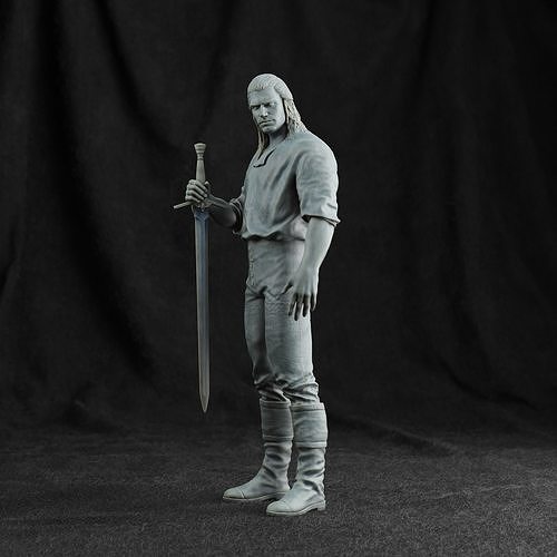 The Witcher 3d print man 3D print model