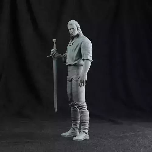 The Witcher 3d print man 3D print model