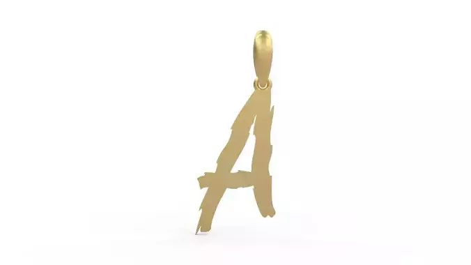Initial Letters Pendant Clawster A 3D print model
