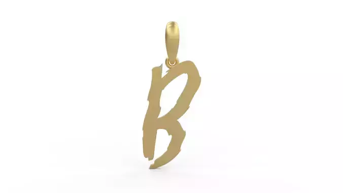 Initial Letters Pendant Clawster B 3D print model