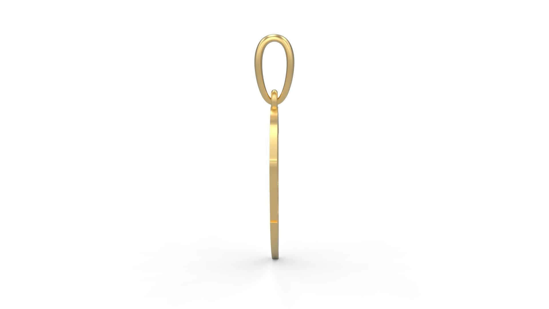 Initial Letters Pendant Clawster D 3D print model_2