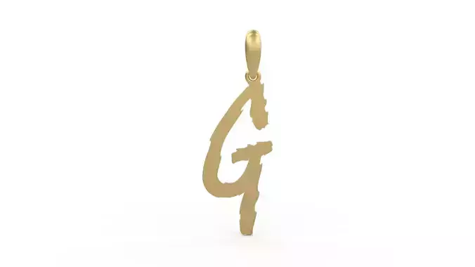 Initial Letters Pendant Clawster G 3D print model