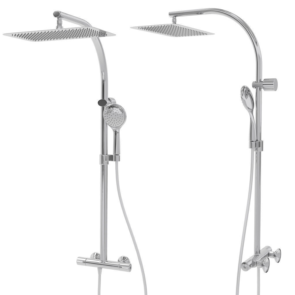 Shower System Jacob Delafon TALAN 3D model_1