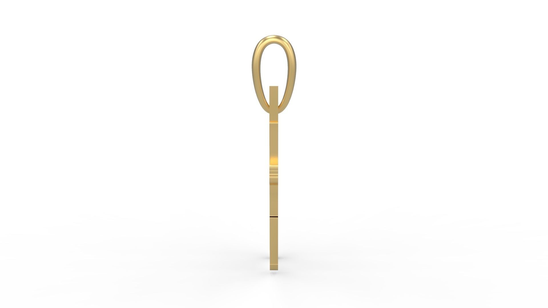 Initial Letters Pendant Clawster H 3D print model_2