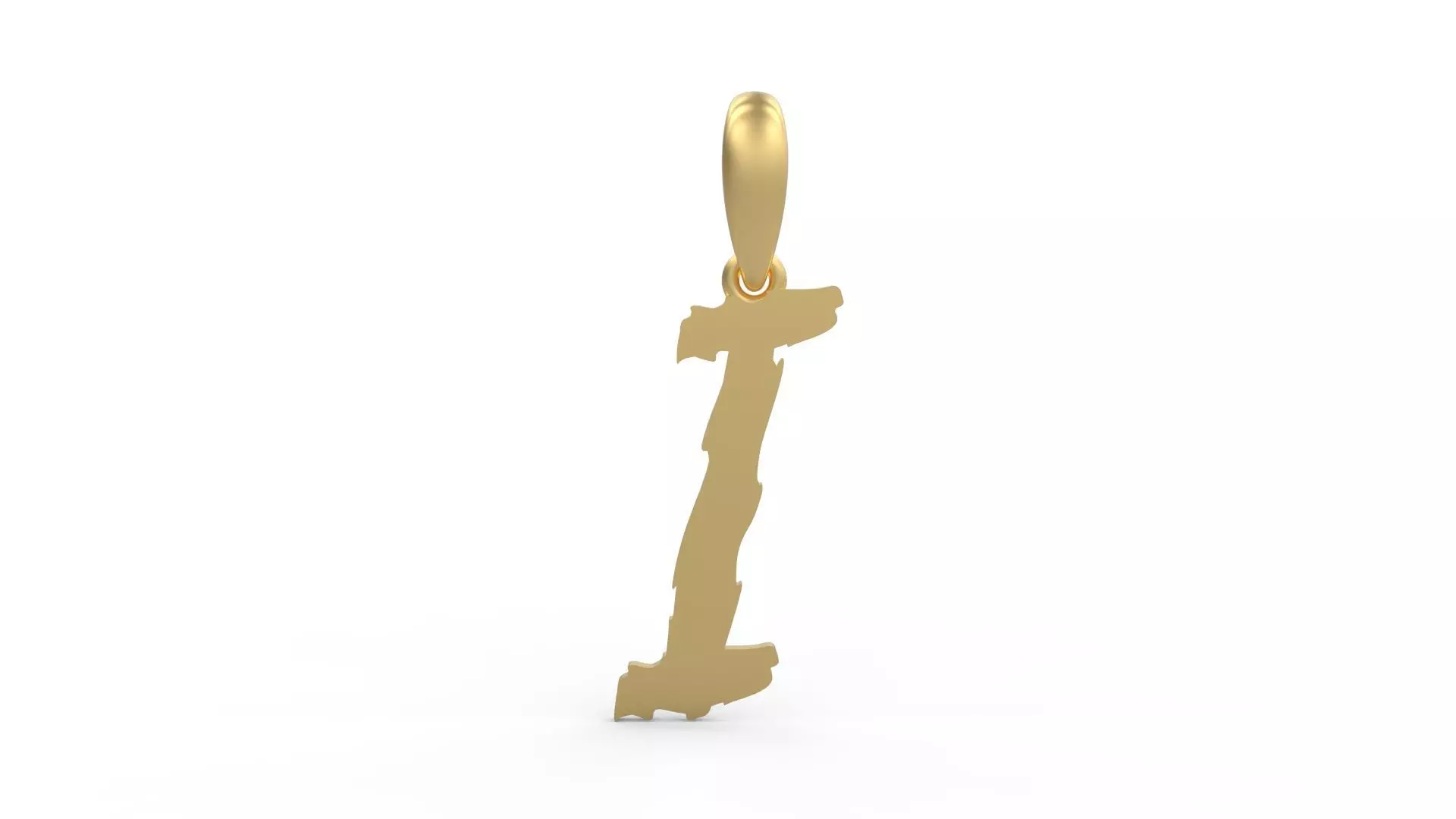 Initial Letters Pendant Clawster I 3D print model_0