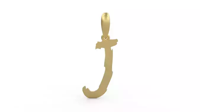 Initial Letters Pendant Clawster J 3D print model