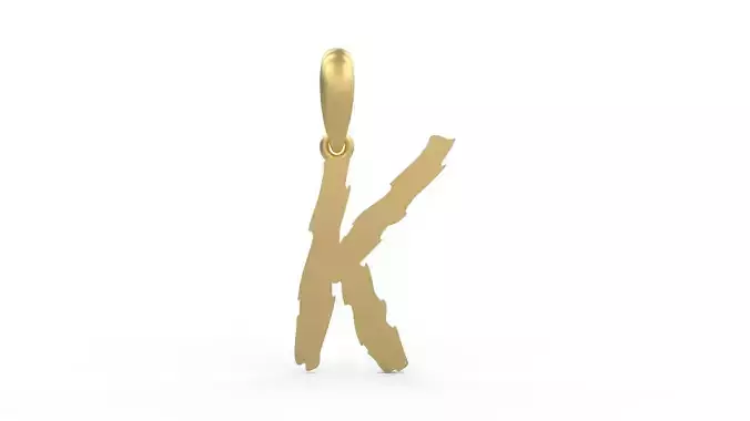 Initial Letters Pendant Clawster K 3D print model