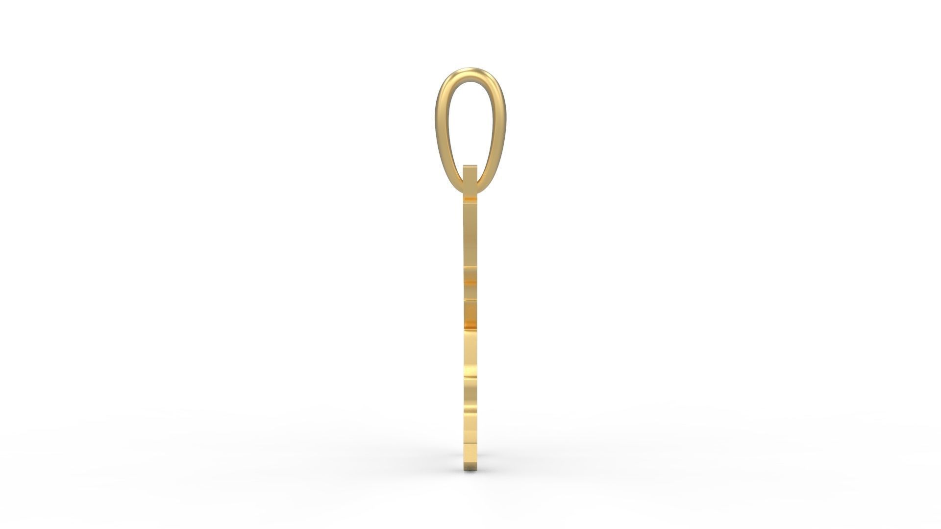 Initial Letters Pendant Clawster K 3D print model_2