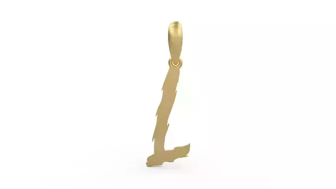 Initial Letters Pendant Clawster L 3D print model