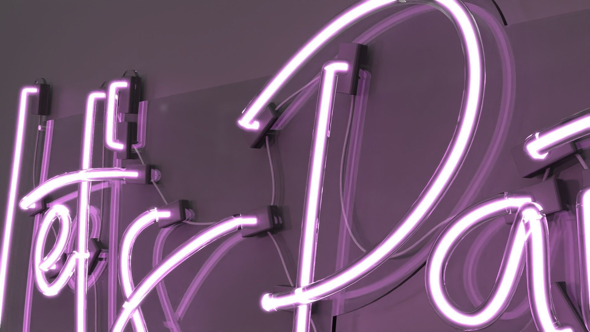 Lets Party - Neon Sign 3D model_2
