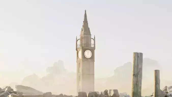 Victorian Clock Tower 3D model