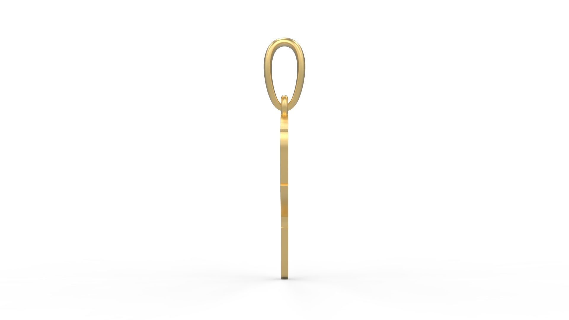 Initial Letters Pendant Clawster P 3D print model_2