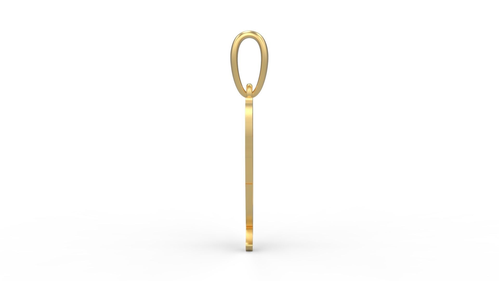 Initial Letters Pendant Clawster Q 3D print model_2