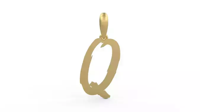 Initial Letters Pendant Clawster Q