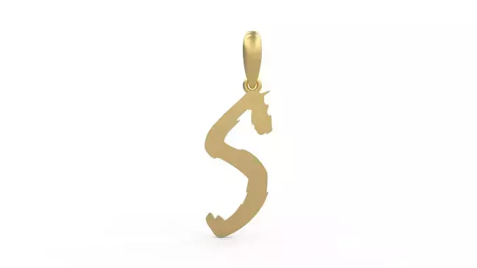 Initial Letters Pendant Clawster S 3D print model