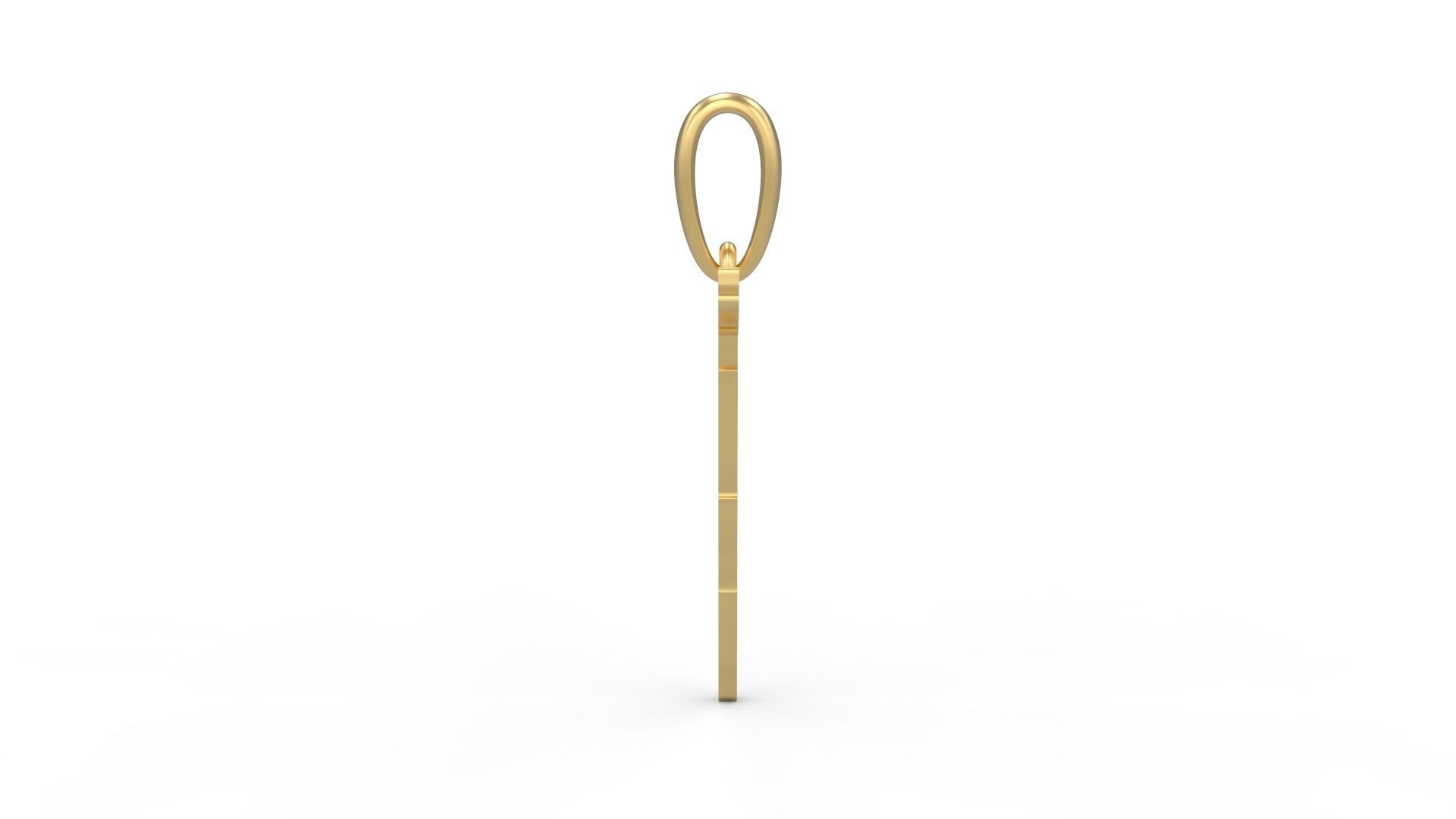 Initial Letters Pendant Clawster T 3D print model_2