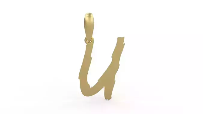 Initial Letters Pendant Clawster U