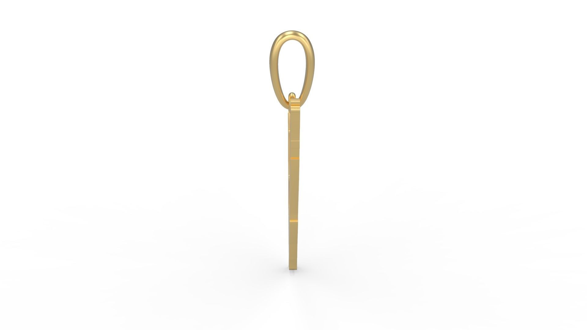 Initial Letters Pendant Clawster V 3D print model_2