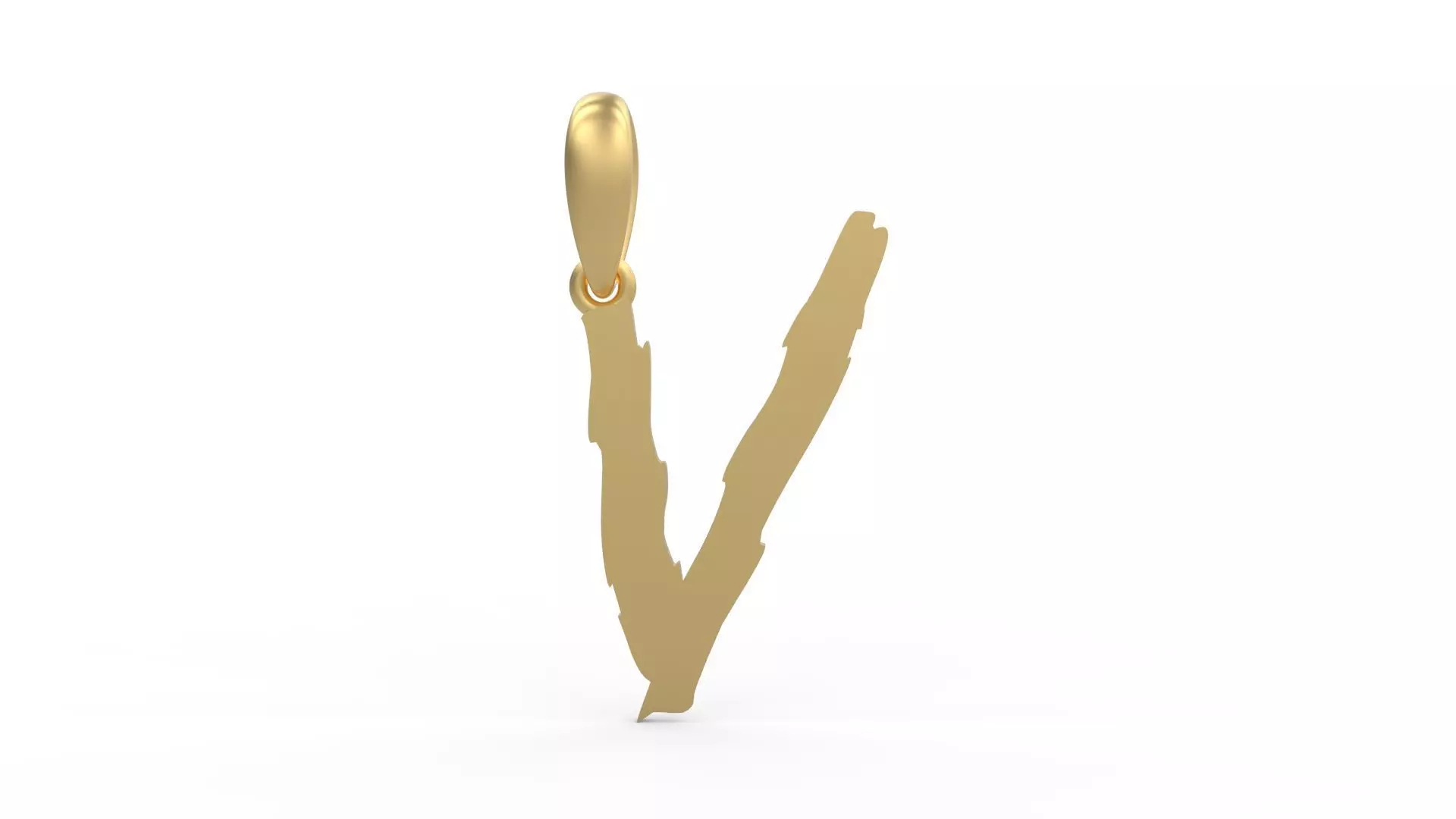 Initial Letters Pendant Clawster V 3D print model_0