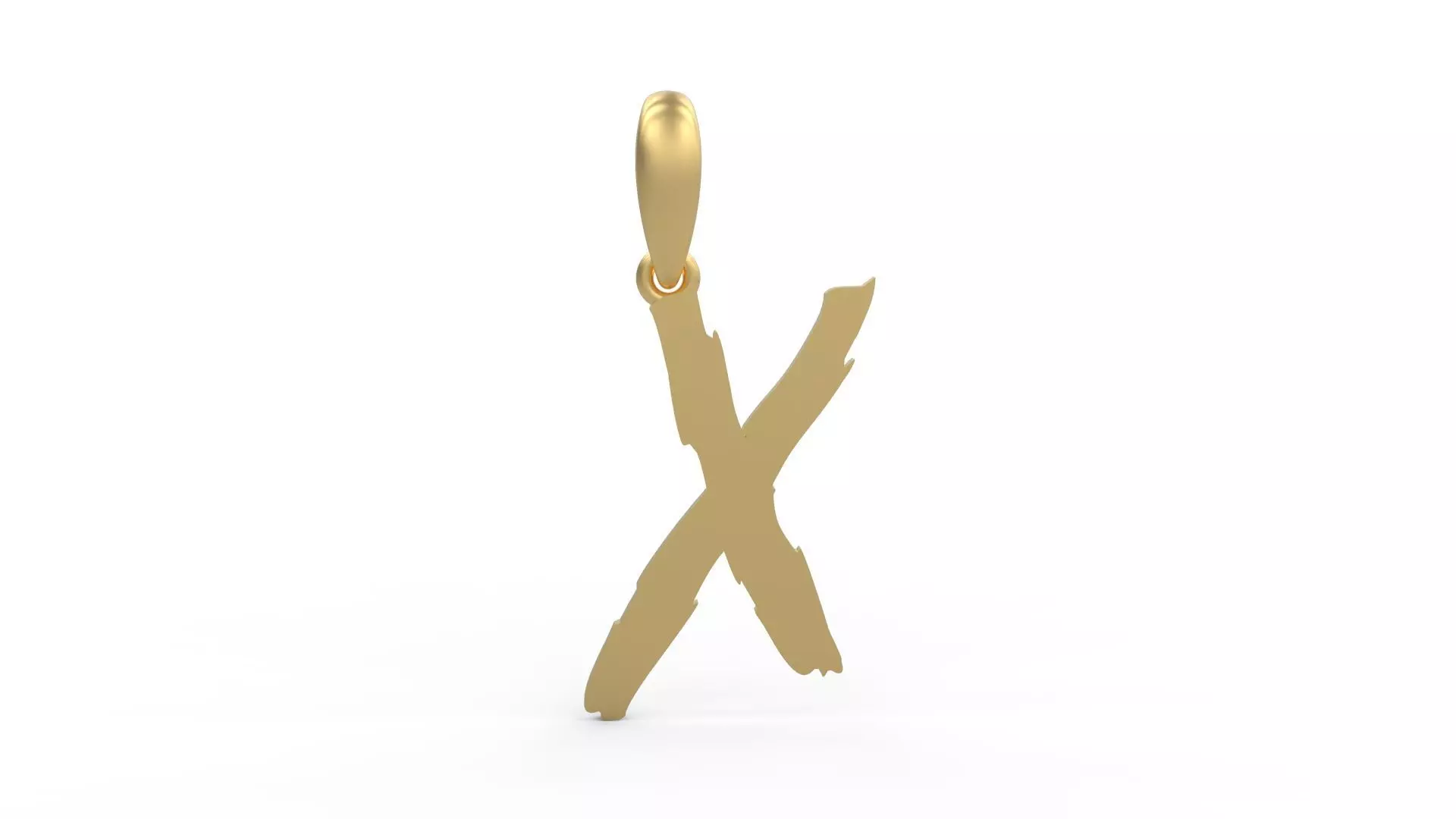 Initial Letters Pendant Clawster X 3D print model_0