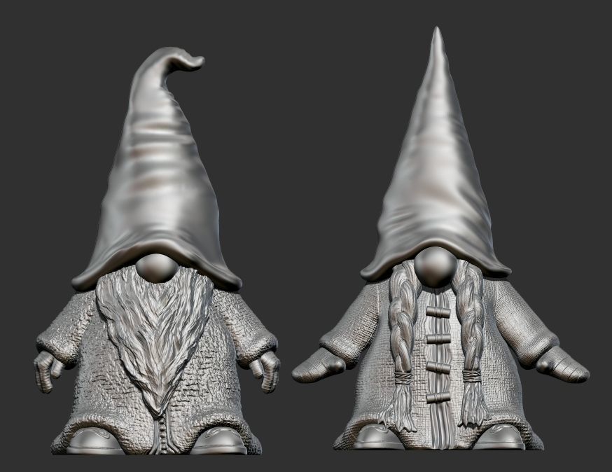 Erik and Frida Gonk 3D print model_3