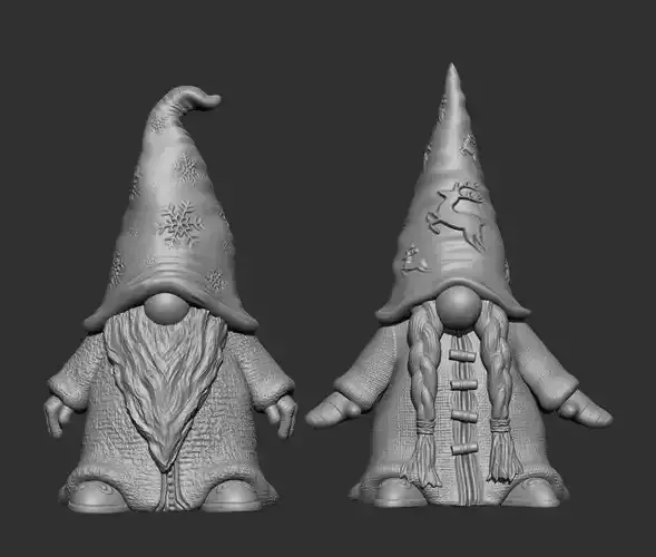 Erik and Frida Gonk 3D print model