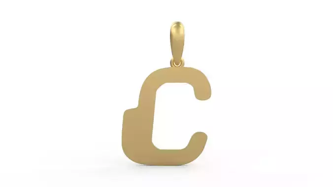 Initial Letters Pendant Videophreak C