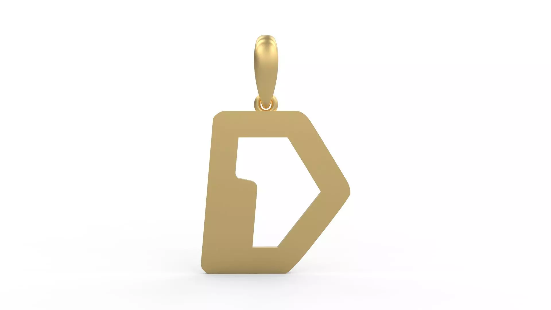 Initial Letters Pendant Videophreak D 3D print model_0