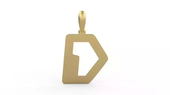 Initial Letters Pendant Videophreak D