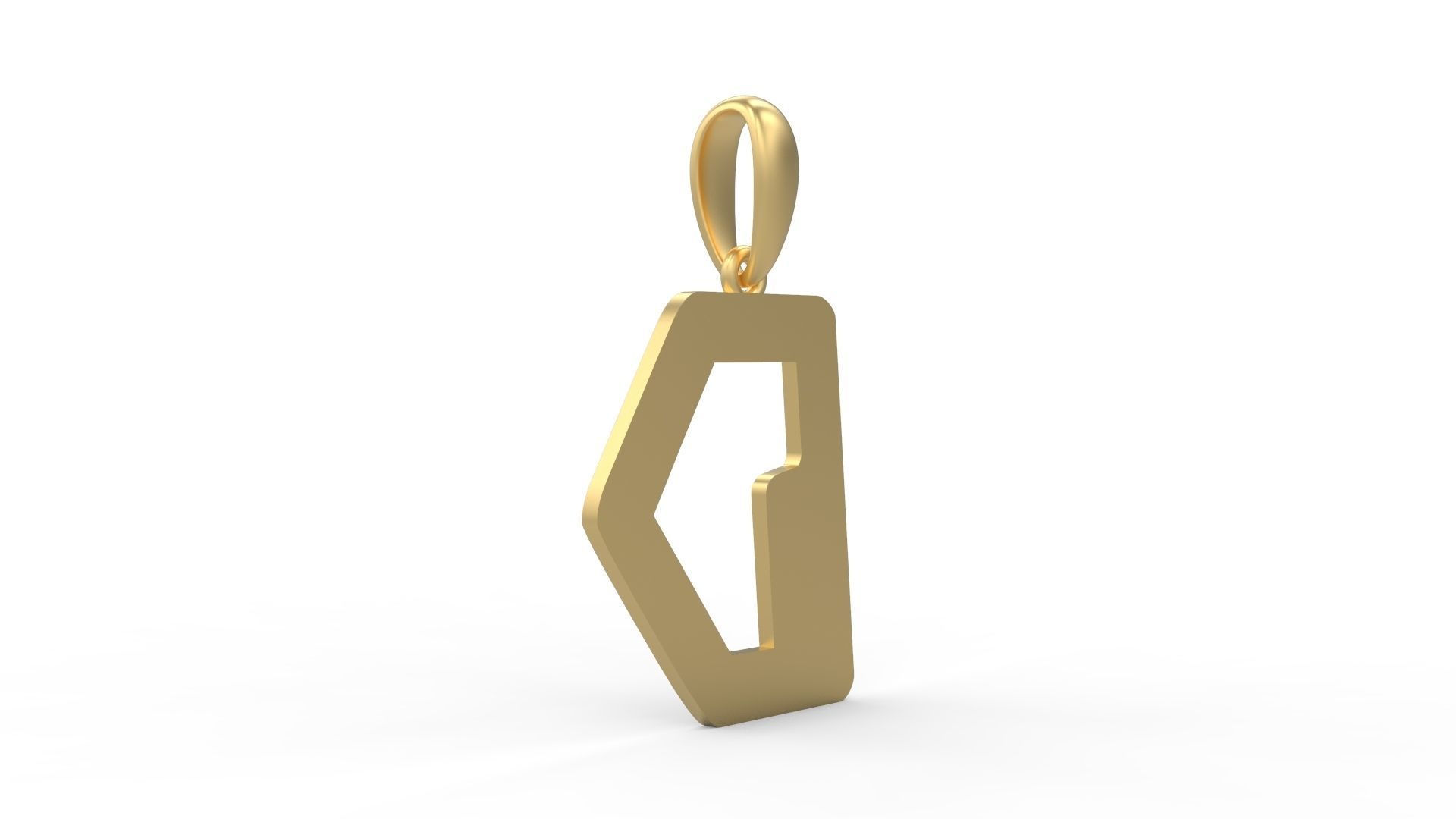 Initial Letters Pendant Videophreak D 3D print model_3