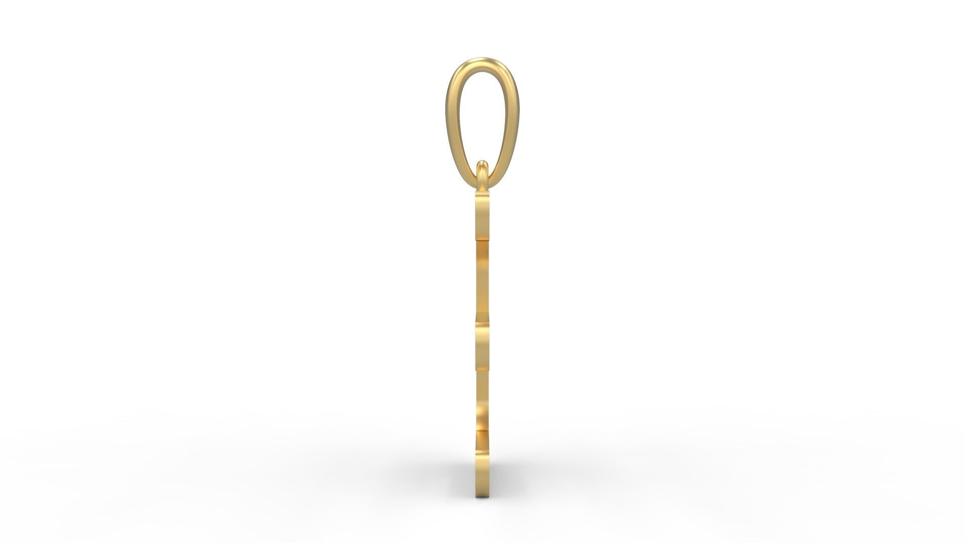 Initial Letters Pendant Videophreak E 3D print model_2