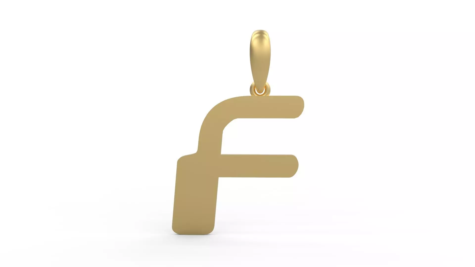 Initial Letters Pendant Videophreak F 3D print model_0