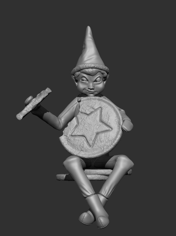 Elf on a shelf squid game style  3D print model_1