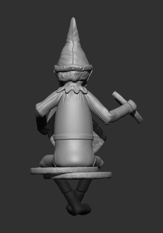 Elf on a shelf squid game style  3D print model_3