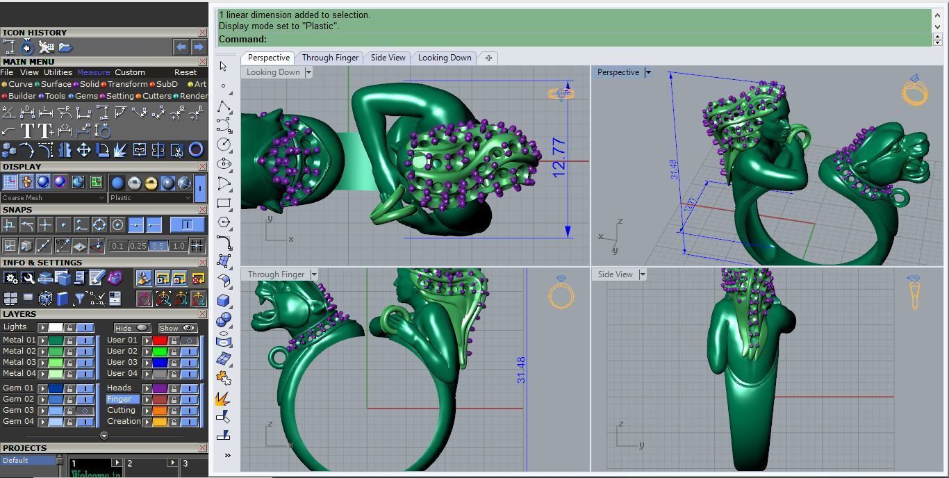 Ring R 56 3D print model_4