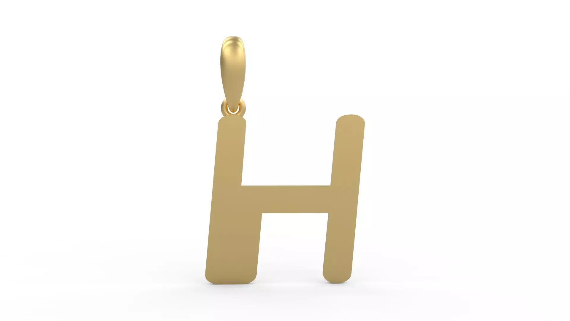 Initial Letters Pendant Videophreak H 3D print model_0