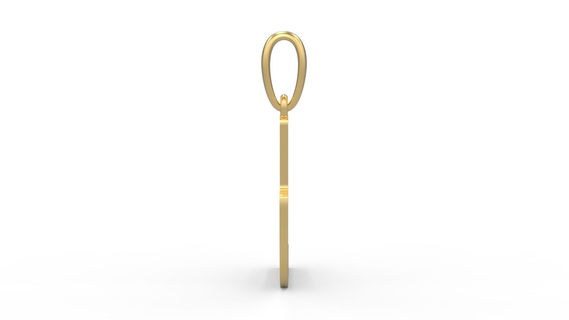 Initial Letters Pendant Videophreak J 3D print model_2