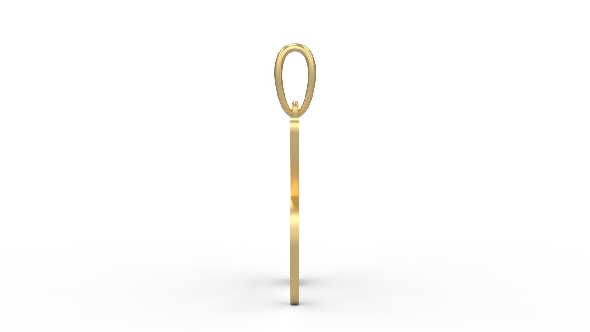 Initial Letters Pendant Videophreak K 3D print model_2