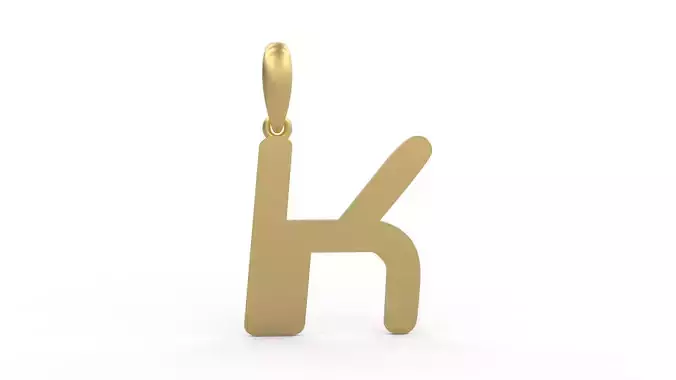 Initial Letters Pendant Videophreak K