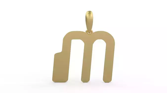 Initial Letters Pendant Videophreak M