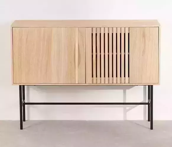 Sideboard 3D model 2 cabinet with legs