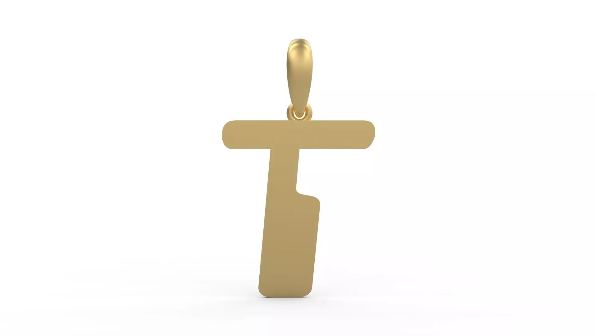 Initial Letters Pendant Videophreak T 3D print model_0